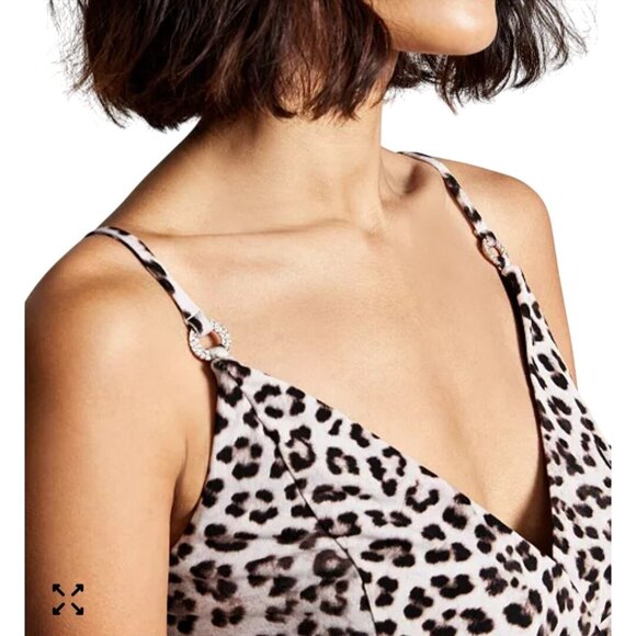 Inc International Concept NWT Printed Drape Tie Front Tank Top Size L - Picture 6 of 10